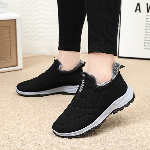 Womens Snow Boots Fur Lined Warm Winter Boots Anti-Slip Ankle Boots Lightweight - Afbeelding 19 van 30