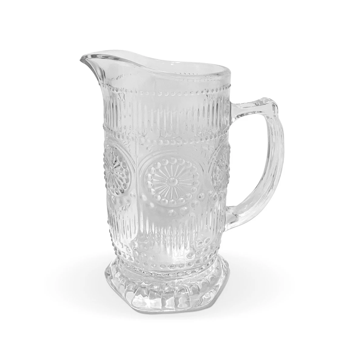 ZHHGOO Caraffa Vetro,1.2 Litri Brocca con Spiedo per Frutta,Brocca per Acqua in Vetro Coperchio Inox per Succo Caldo Freddo,Bevande ghiacciate,tè,Latte,caffè e Vino Rosso