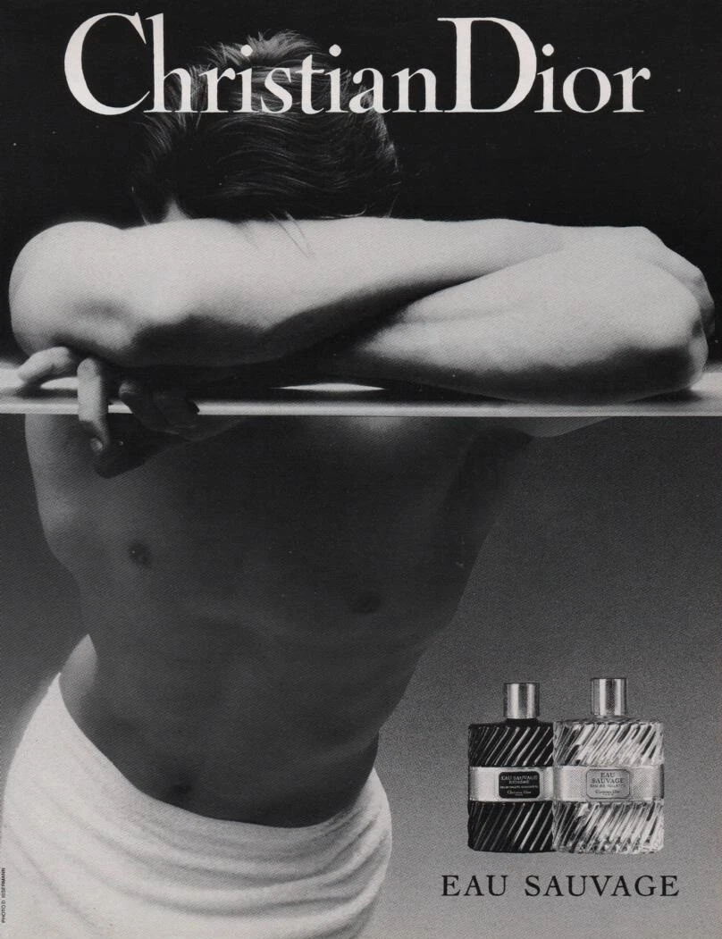 Publicité papier Parfum. Perfume ad. Dior Eau Sauvage 1993 France 