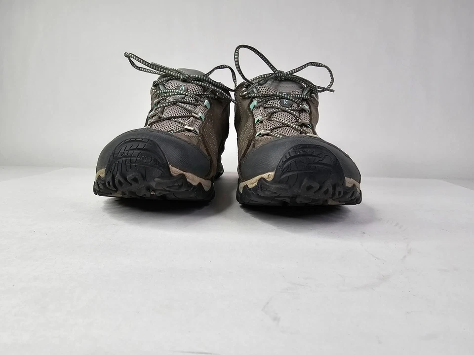 Oboz Womens 11 Sapphire Low Shoe Gray Nubuck Leather Lace Up Hiking Sneaker Hike - Image 4 of 4