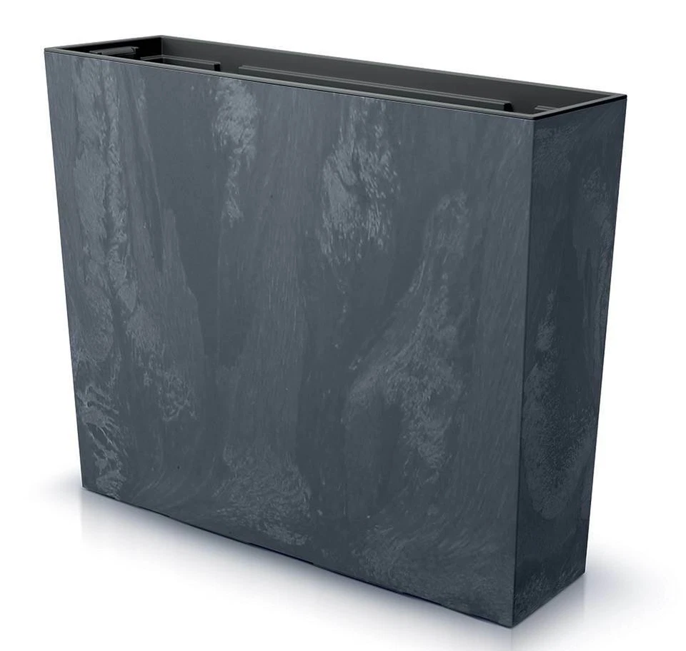 Blumenkasten Blumentopf Blumenkübel Pflanzgefäß Beton Tower 58cm mit Ablauf