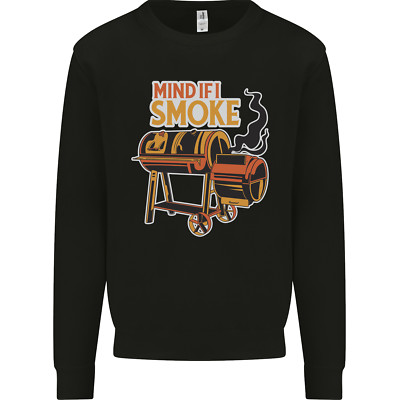 Mind if I Smoke Lustiges BBQ Grill Herren Sweatshirt Pullover