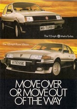 MG Metro Turbo & Rover Vitesse SD1 1982-1983 UK Market Launch Foldout Brochure