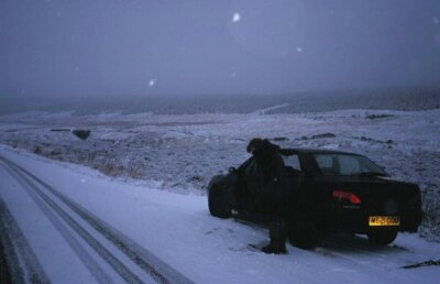 Foto 6x4 Winter, Glen Cochill Keine ungewöhnlichen Straßenverhältnisse für Dezember.  c1999