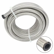 20 Feet AN6 3/8" Stainless Steel Braided Fuel Oil Gas Line Hose NEW