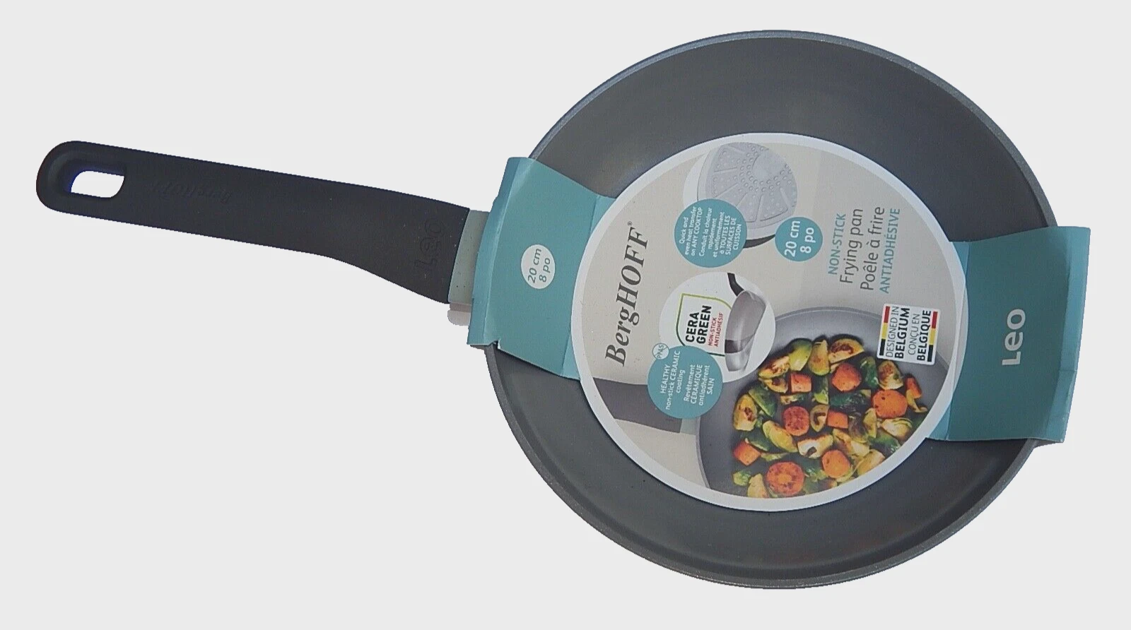 BERGHOFF BELGIUM LEO FRYING CERAMIC HEALTHY NON STICK PAN 8" 20 cm AUTHENTIC NEW