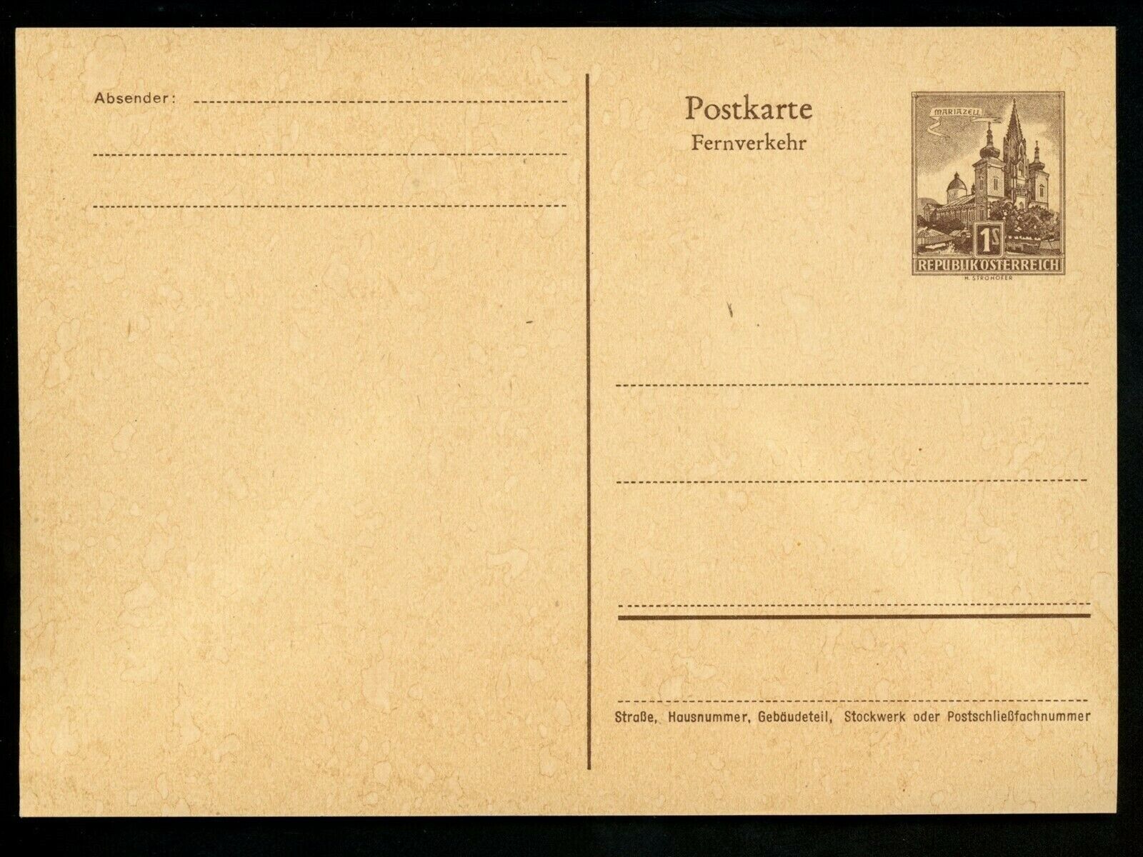 Postal Stationery Award Austria H&G #362 favorite postal card Vintage 1959