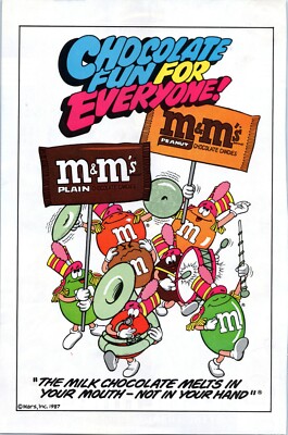 Vintage 1987 M&M's Chocolate Candy print ad - Comic Book size | eBay