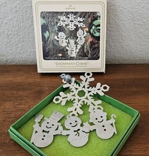 VTG Hallmark Snowman Chimes Ornament. '80s - 90s In Original Box!