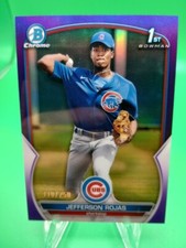 Jefferson Rojas 2023 Bowman Chrome 1st Bowman RC Cubs Purple Refractor #/250