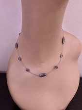 Silpada Sterling Silver 925 Beads Wire Station Necklace 16"