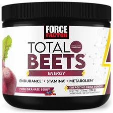 Force Factor Total Beets Energy Superfood Beet Root Powder Nitric Oxide