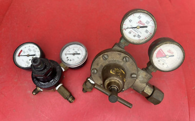 Lot of 2 Norgren and Modern Engineering Company Welding Gas Regulators