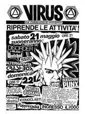 Poster locandina  punk culture VIRUS PUNX hc 80's DIY professional print A3 size