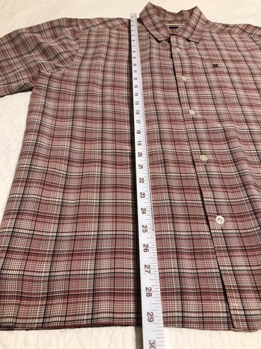 Quiksilver Shirt Mens L Multicolor Plaid Button UP Pocket Logo Collar Skate - Picture 7 of 7