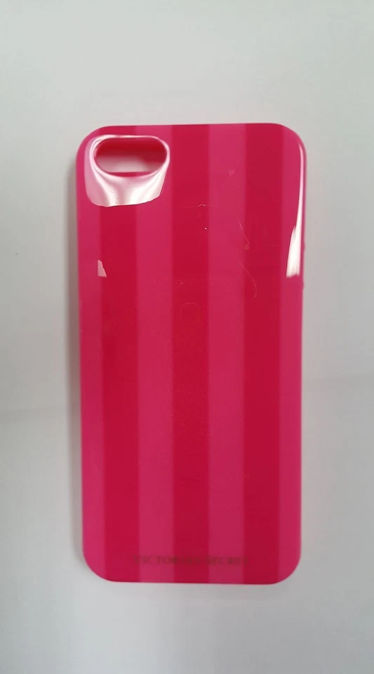 Victoria's Secret Hot Pink Stripes IPhone 5 Flexible Hard Case Cover NEW - Image 2 of 4