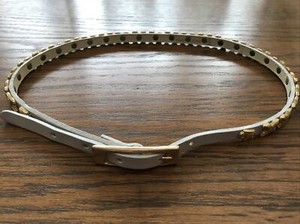 Pre-woned Women's Belt Leather with X studs