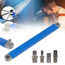 Spanner Extension Wrench Set Offset Ratchet Spanner Extender with Adapters 39cm