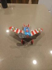 1950s Ohio Art Coast Guard Friction Airplane Plane  wind-up  tin toy