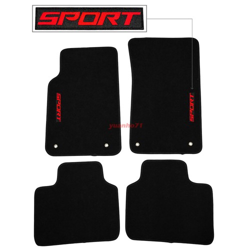 For 0809 Pontiac G8 Sedan Floor Mats Black Front Rear 4PCS Carpet w