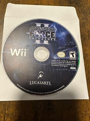Star Wars The Force Unleashed 2 II Nintendo Wii Game DISC ONLY work