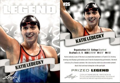 2024 Leaf PRIZED LEGEND KATIE LEDECKY #25 OLYMPIC SWIMMING