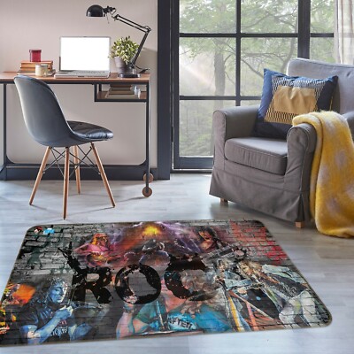 3D Black English Wall ZHUA212 Game Non Slip Rug Mat Photo Carpet Zoe