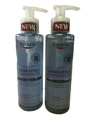 Eucerin Hydrating Cleansing Gel + Hyaluronic Acid 6.8 fl. oz. (Pack of 2)