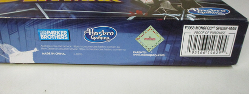 Marvel Spider-Man / Spiderman Monopoly Set - Hasbro Gaming - 195166146294 - Picture 2 of 9
