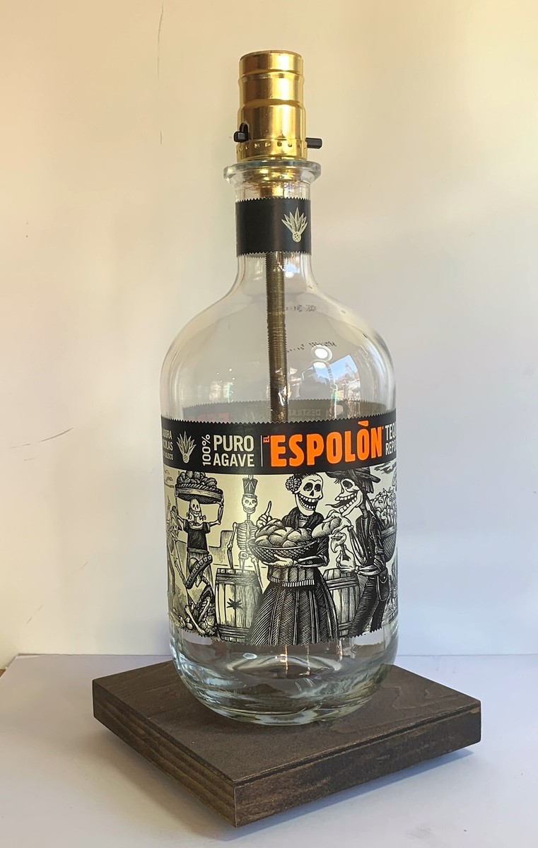 ポール.ブラク　1933 TALBO LARGO SPECHAL 絵画　レプリカ Espolon Reposado 1.75L Liquor Bar Bottle TABLE LAMP Lounge Light w