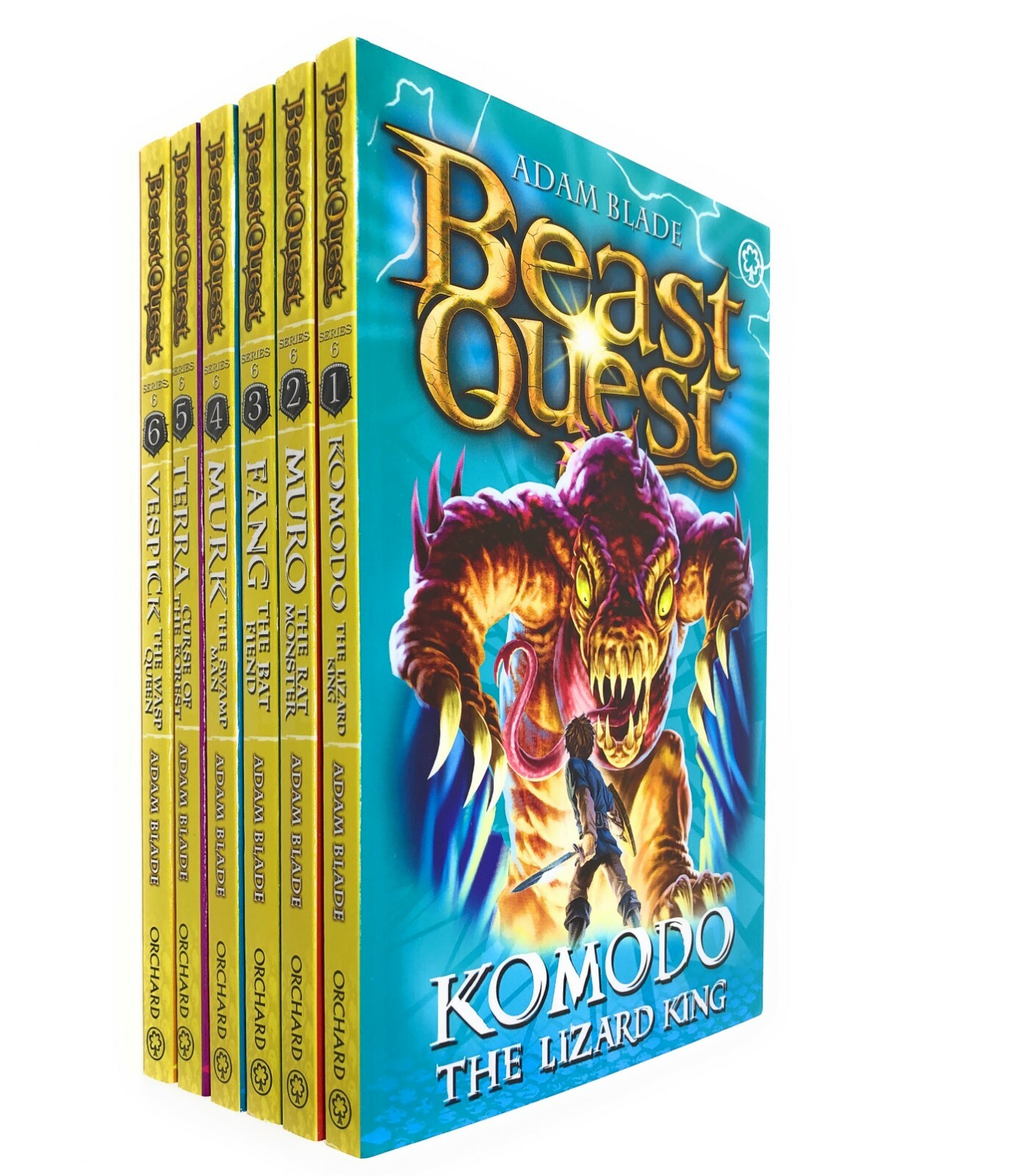 Beast Quest Series 6 By Adam Blade 6 Books Collection Set (Books 31-36)pack