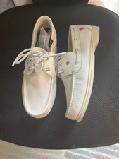 Dubarry of Ireland  ladies Deck Shoe  in white leather Size 7 EU 41 