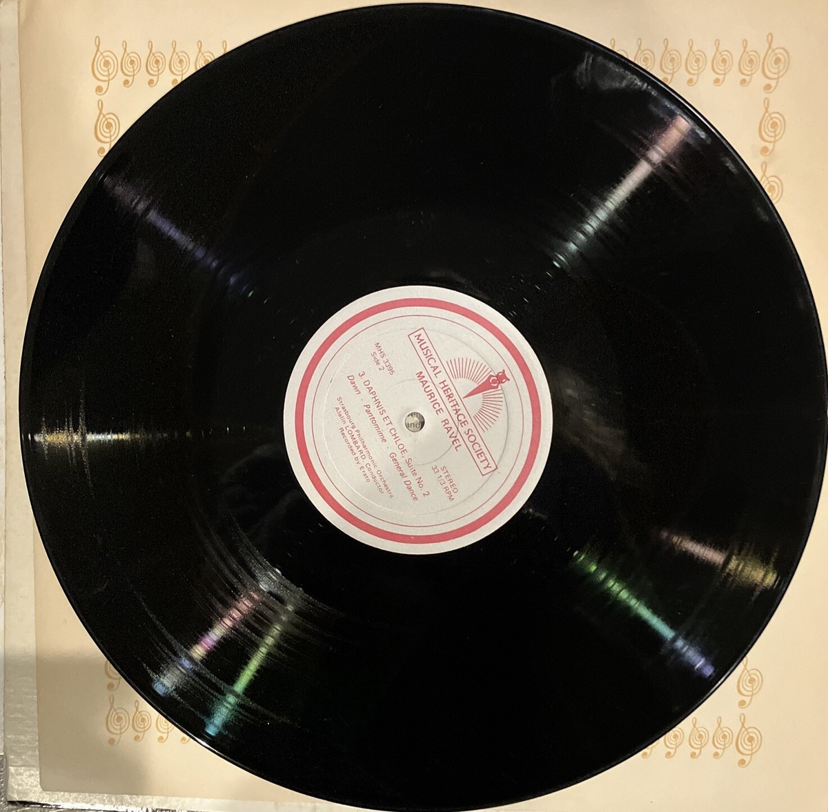 MAURICE RAVEL BOLERO LP Strasbourg Philharmonic Orchestra