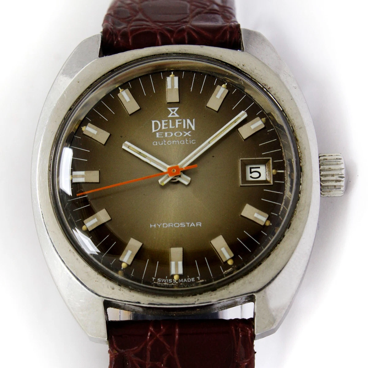 EDOX DELFIN Hydrostar Automatic Quick Date Steel Men s Vintage