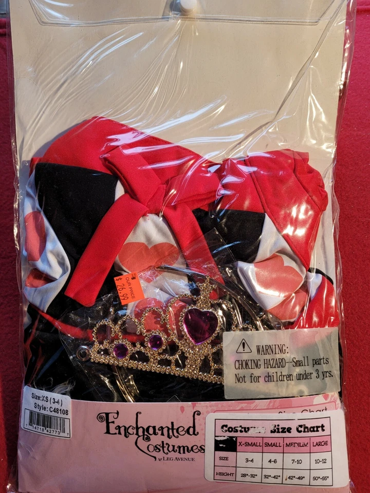  Girls Leg Avenue Queen Halloween Costume Size 3-4 Enchanted Costumes  - Image 4 of 4