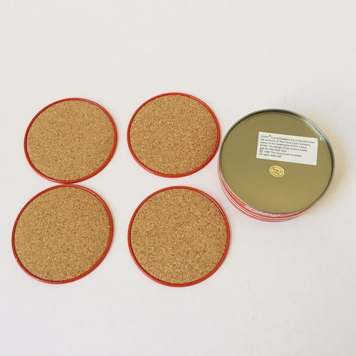 Vintage 1998 Coca Cola Coaster Set of 4 With Tin E1-157 - Picture 2 of 9