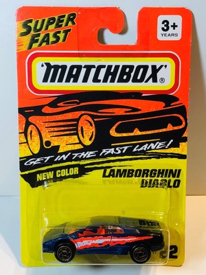 MATCHBOX MB22 LAMBORGHINI DIABLO METALLIC BLUE & BLACK w ...