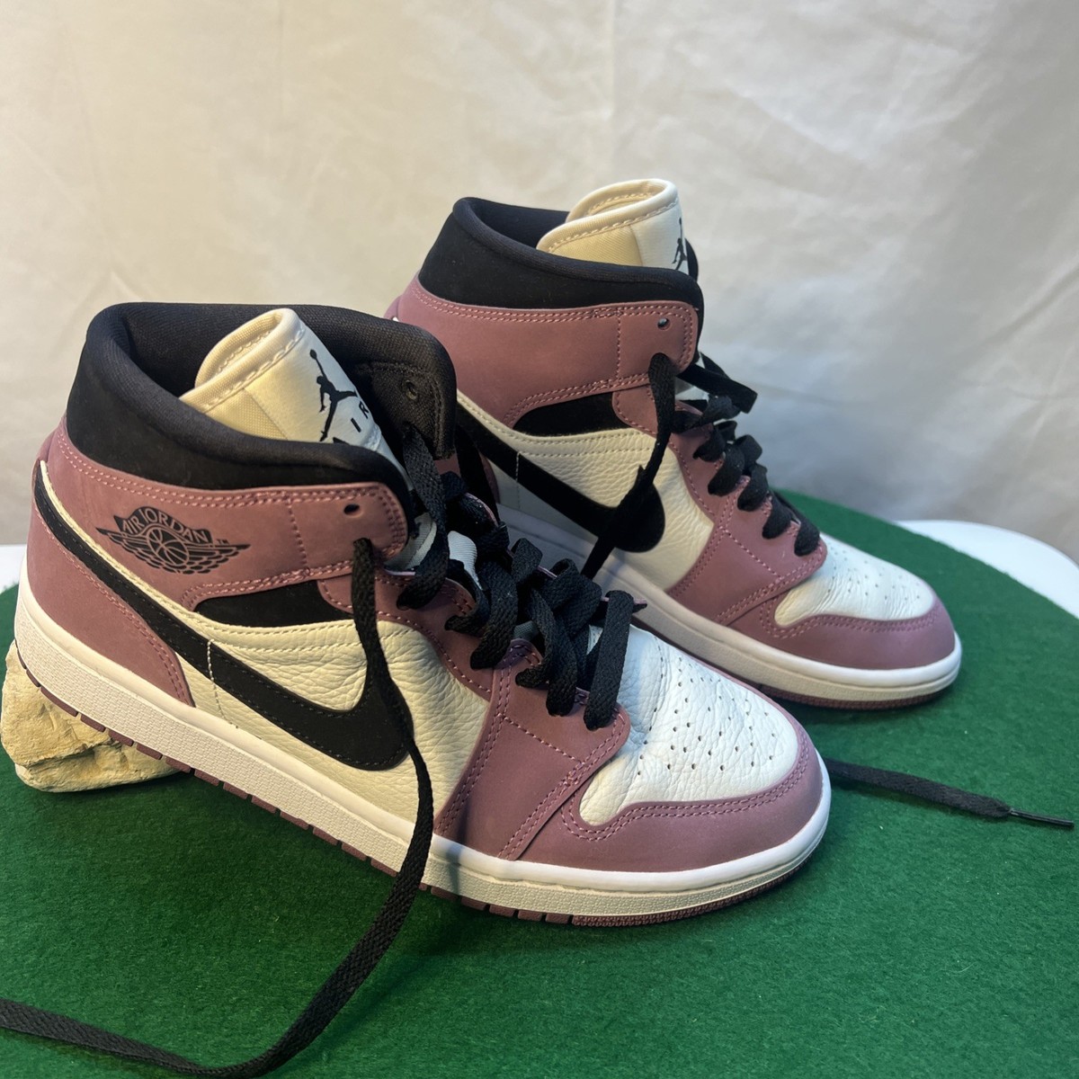 Air Jordan 1 SE Mid Berry Pink - Size 8, Eur 39, No Box | eBay