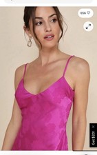 Lulus, Magenta, Slip Dress, Y2K, Butterflies, Summer, 90’s