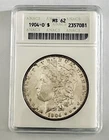 1904-O MORGAN SILVER DOLLAR $1 ANACS MS62, BROWN PATINA REVERSE 2357081