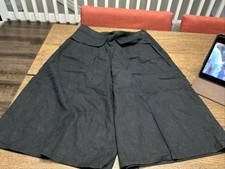 ForWear New York Vintage Linen Skirt-Long Shorts - Black - Size 14