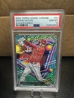 2023 Topps Cosmic Chrome Shohei Ohtani #91 Aqua Equinox Refractor 76/199 PSA 10
