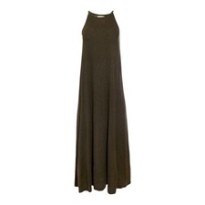 Madewell Knit Cami Midi Dress Women S Sleeveless Halter Neck Olive Green Lagen