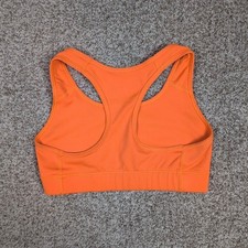 Nike Drifit Orange Racerback Sports Bra Workout Gym Activewear XS