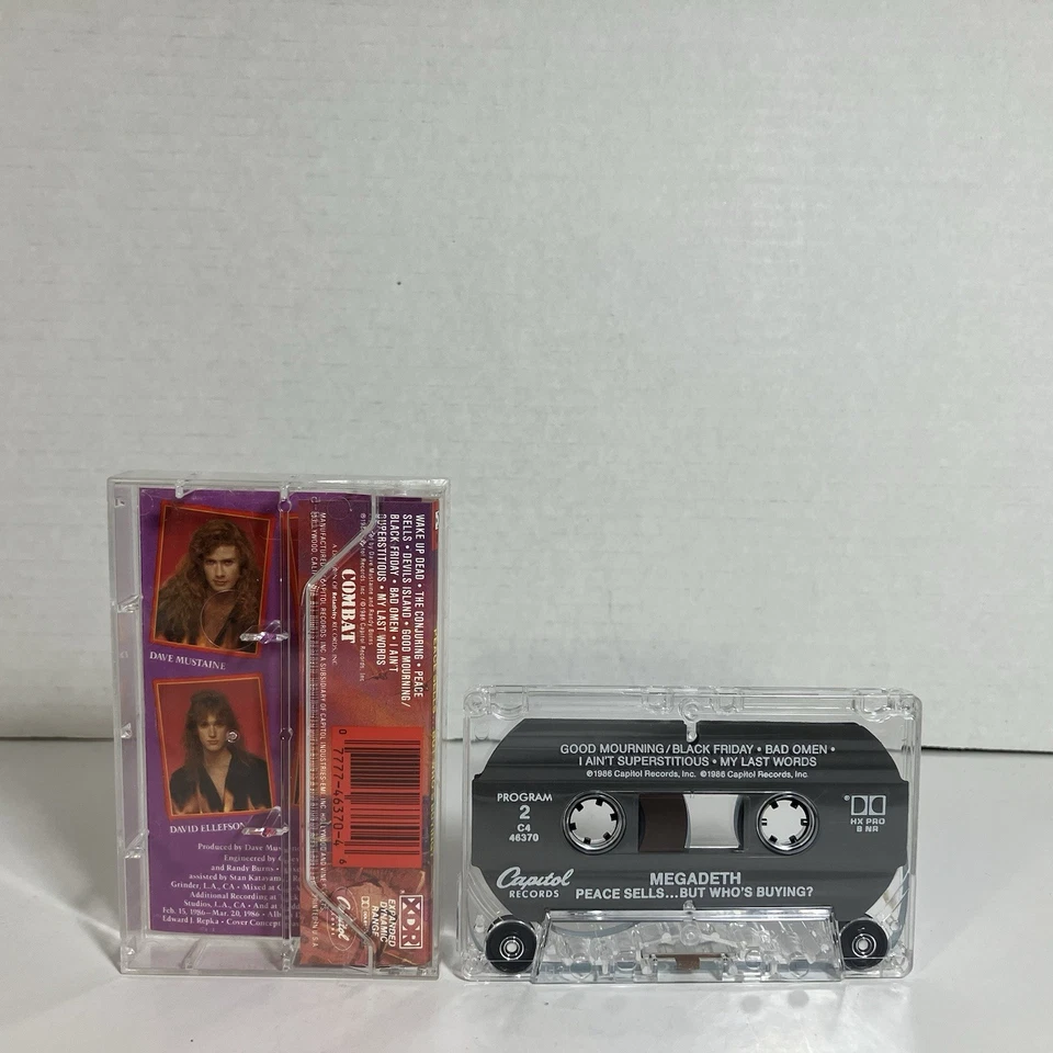 Megadeth Peace Sells... But Who's Buying? Cassette Tape C4-46370 1986 Metal - Image 2 of 4