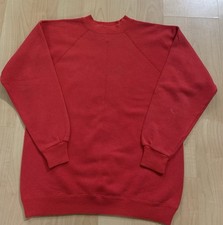 Vintage 90s Hanes Her Way Sweatshirt Women's Sz Large Red Made In USA