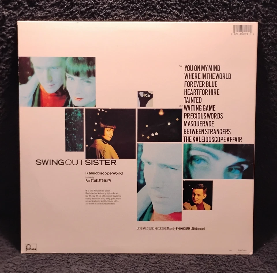 SWING OUT SISTER  "KALEIDOSCOPE WORLD"  (RARE NM VINYL & COVER / 1ST RL-1989) - Image 4 of 4