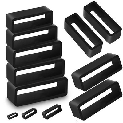 Silicone Watch Strap Band Hoop Loop Retainer Buckle Holder Ring Keeper