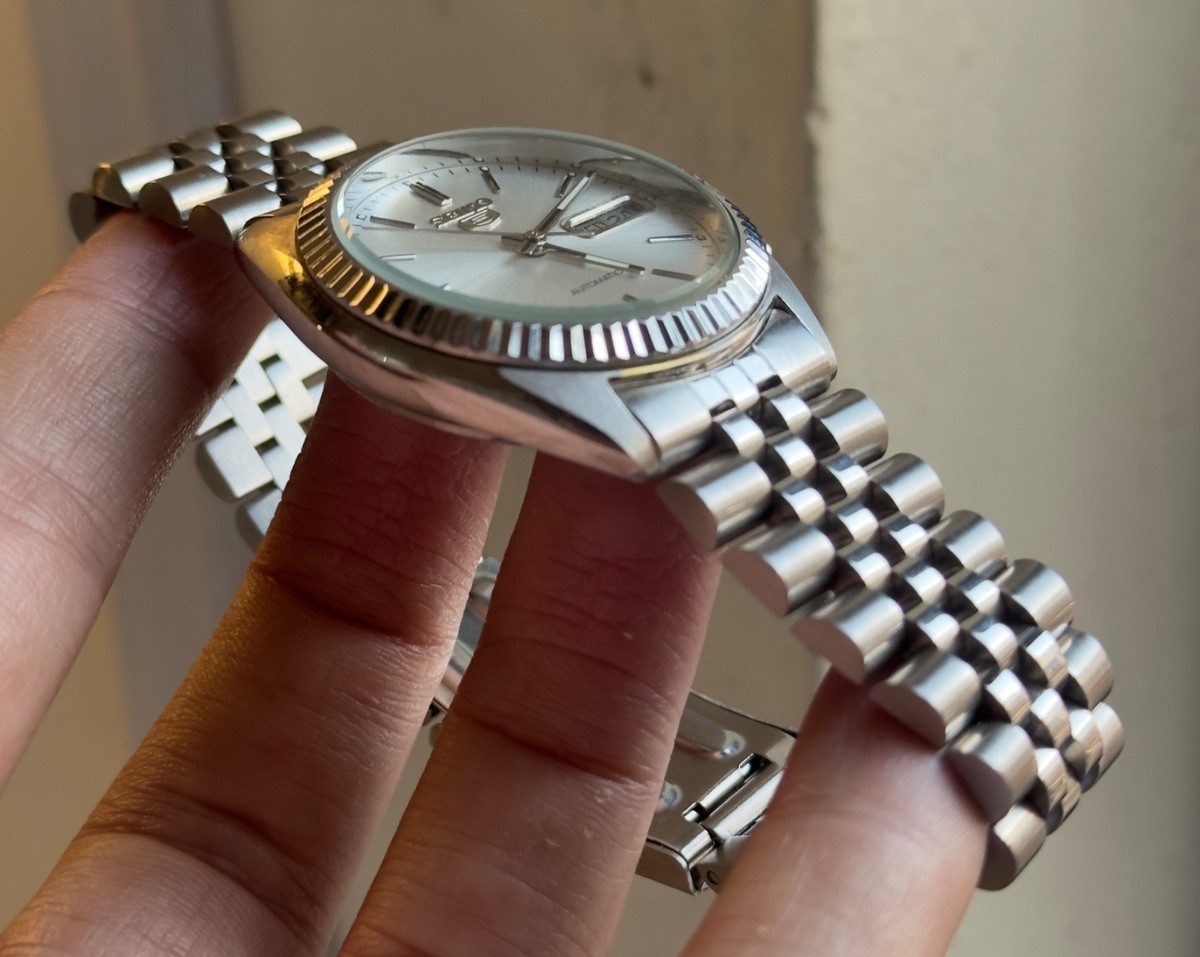 Seiko 5 Sports Silver Men's Watch - SNXJ89 for sale online | eBay