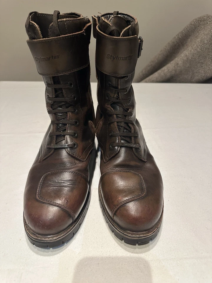 Motorcycle Boots Stylmartin Rocket Mens Size Euro 45 Waterproof Vintage Leather - Image 4 of 4